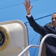 President Barack Obama boards Air Force One during a visit to Latin America. (Mandel Ngan/AFP/Getty Images)